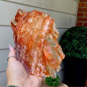 Fire Quartz Statement Slab with Rainbows High Quality AAA Collectors Crystal #2